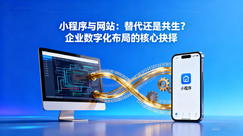 小程序與網(wǎng)站：替代還是共生？企業(yè)數(shù)字化布局的核心抉擇